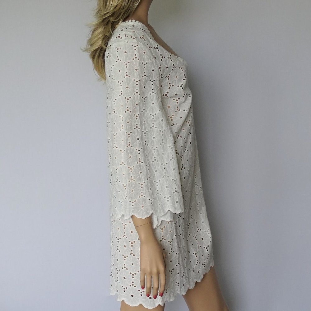 Kate Spade Cotton Eyelet Dress Cover Up NWT XS - Picture 2 of 3
